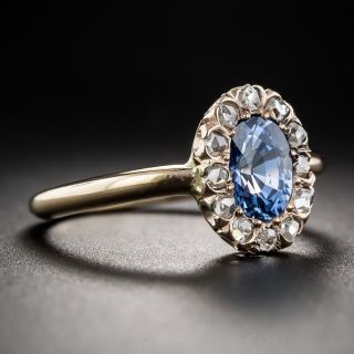Victorian Sapphire and Diamond Ring
