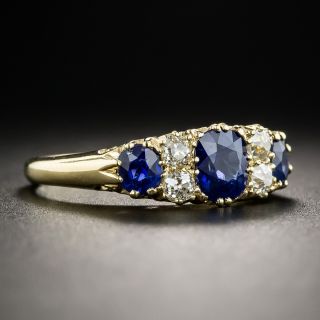 Victorian Sapphire and Diamond Ring