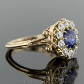 Victorian Sapphire and Diamond Ring