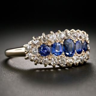 Victorian Sapphire and Diamond Ring