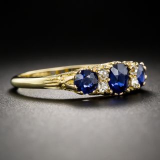 Victorian Sapphire and Diamond Ring