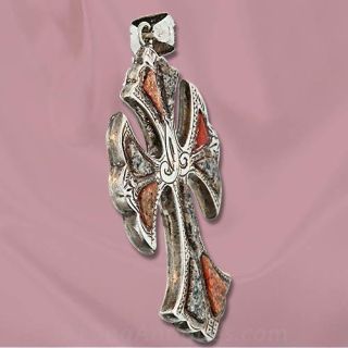 Victorian Scottish Agate Cross Pendant