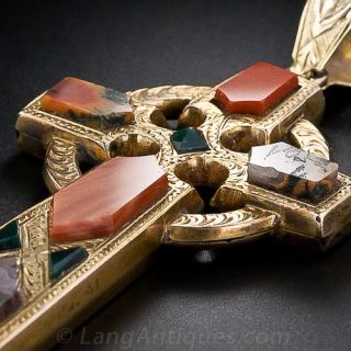 Victorian Scottish Agate Cross