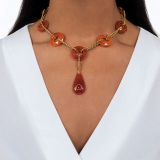 Victorian Scottish Carnelian Necklace