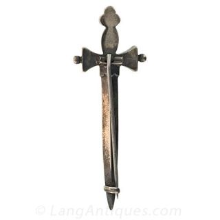 Victorian Scottish Sterling Kilt (Dirk) Pin