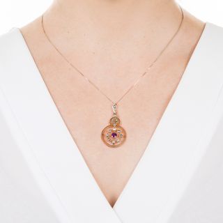 Victorian Seed Pearl and Amethyst Necklace