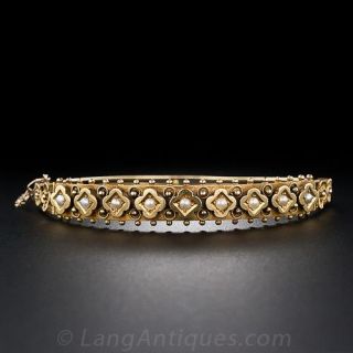 Victorian Seed Pearl Bangle Bracelet
