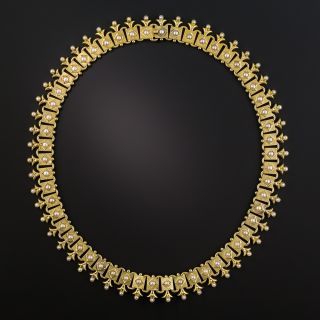 Victorian Seed Pearl Book Chain Necklace 