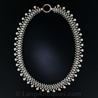 Victorian Silver Collar Necklace