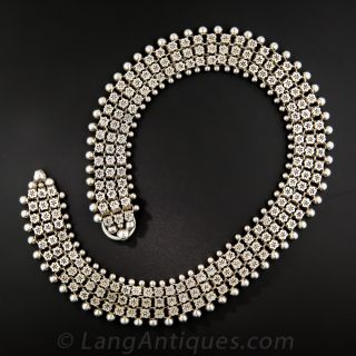 Victorian Silver Collar Necklace