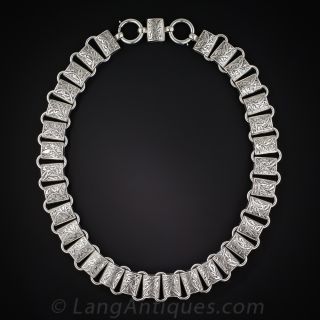 Victorian Silver Collar Necklace