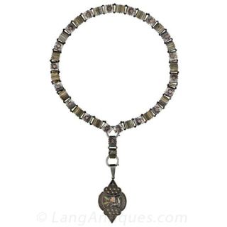 Victorian Silver Locket and Chain, Birmingham