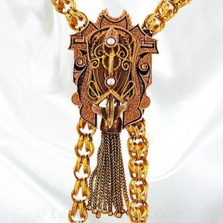 Victorian Slide Chain with Tassel Motif