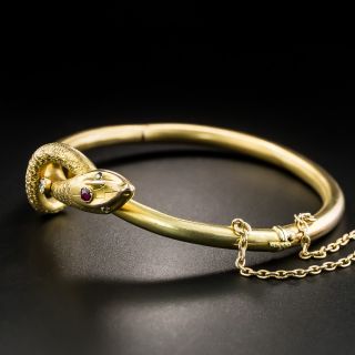 Victorian Snake Bangle Bracelet