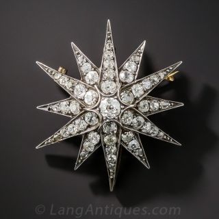 Victorian Starburst Brooch/Pendant