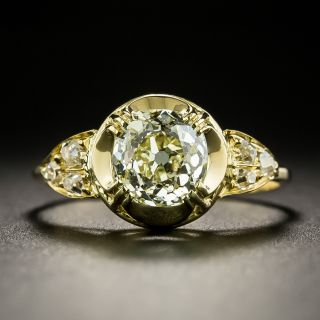 Victorian-Style 1.58 Carat Diamond Engagement Ring - GIA - 2