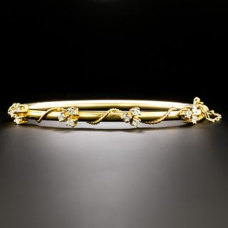 Victorian-Style Diamond Bangle Bracelet - 2
