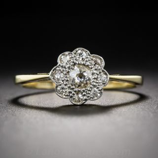 Victorian Style Diamond Cluster Ring