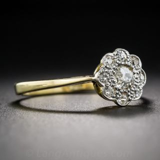Victorian Style Diamond Cluster Ring