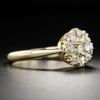 Victorian Style Diamond Cluster Ring
