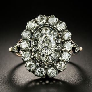 Victorian Style Diamond Cluster Ring - 2