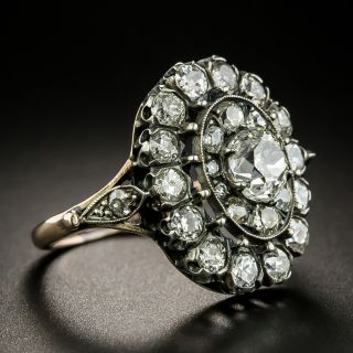Victorian Style Diamond Cluster Ring