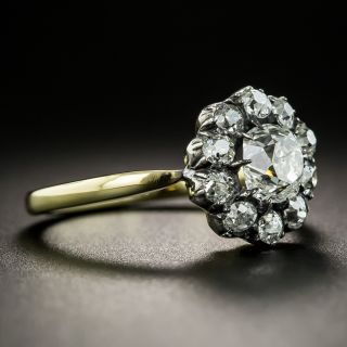 Victorian-Style Diamond Cluster Ring