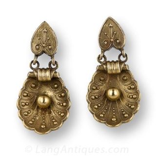 Victorian Style Drop Earrings