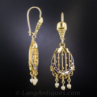 Victorian Style Drop Earrings