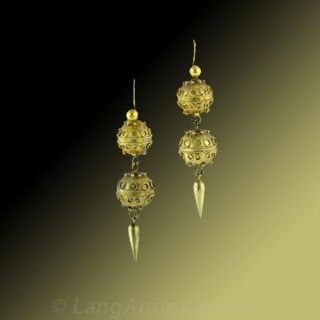EtruscanRevival Gold Earrings 