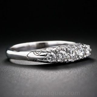 Victorian Style Five-Stone Diamond Ring