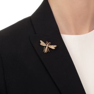 Victorian Style Pearl Bug Pin