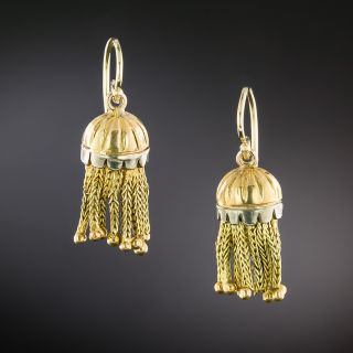 Victorian-Style Tassle Earrings - 2