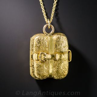 Victorian Suitcase Locket