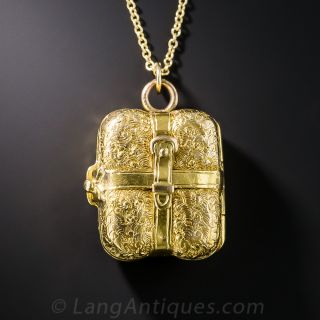 Victorian Suitcase Locket