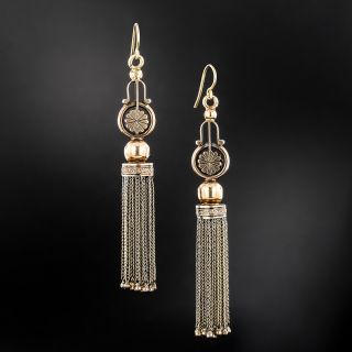 Victorian Tassel Dangle Earrings - 2