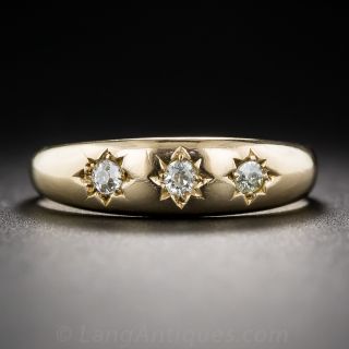 Victorian Three-Stone Diamond Band