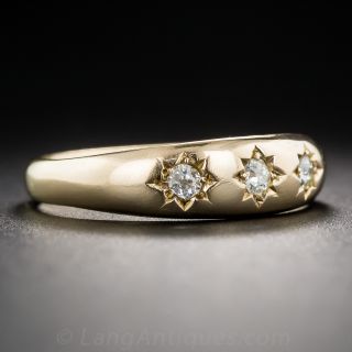 Victorian Three-Stone Diamond Band