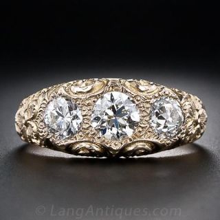 Victorian Three-Stone Diamond Ring