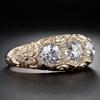 Victorian Three-Stone Diamond Ring