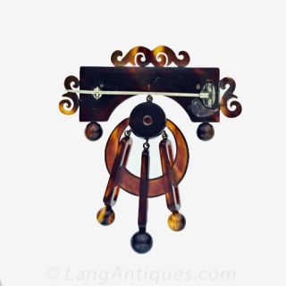 Victorian Tortoise Shell Pin
