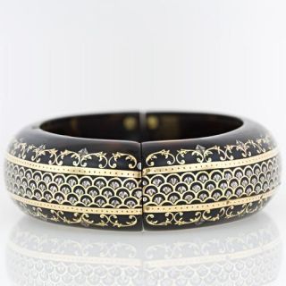 Victorian Tortoiseshell Pique Bangle