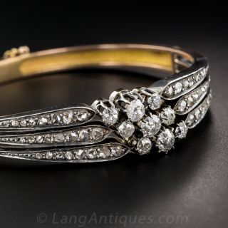 Victorian Triple Diamond Bangle