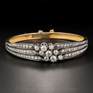 Victorian Triple Diamond Bangle