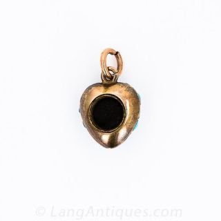 Victorian Turquoise and Diamond Drop