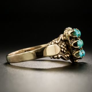 Victorian Turquoise and Seed Pearl Ring
