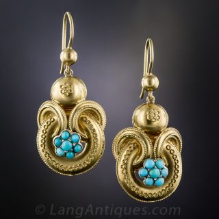 Victorian Turquoise Earrings