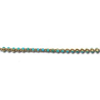 Victorian Turquoise Watch Chain