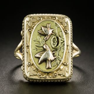 Victorian Two Birds Ring - 2