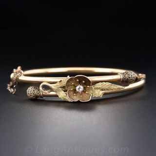 Victorian Two-Color Gold and Diamond Bracelet